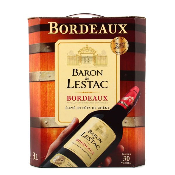 Baron De Lestac Rouge Bordeaux Aoc Bib 3 L Oak Aged 13 Vanniyom Wine