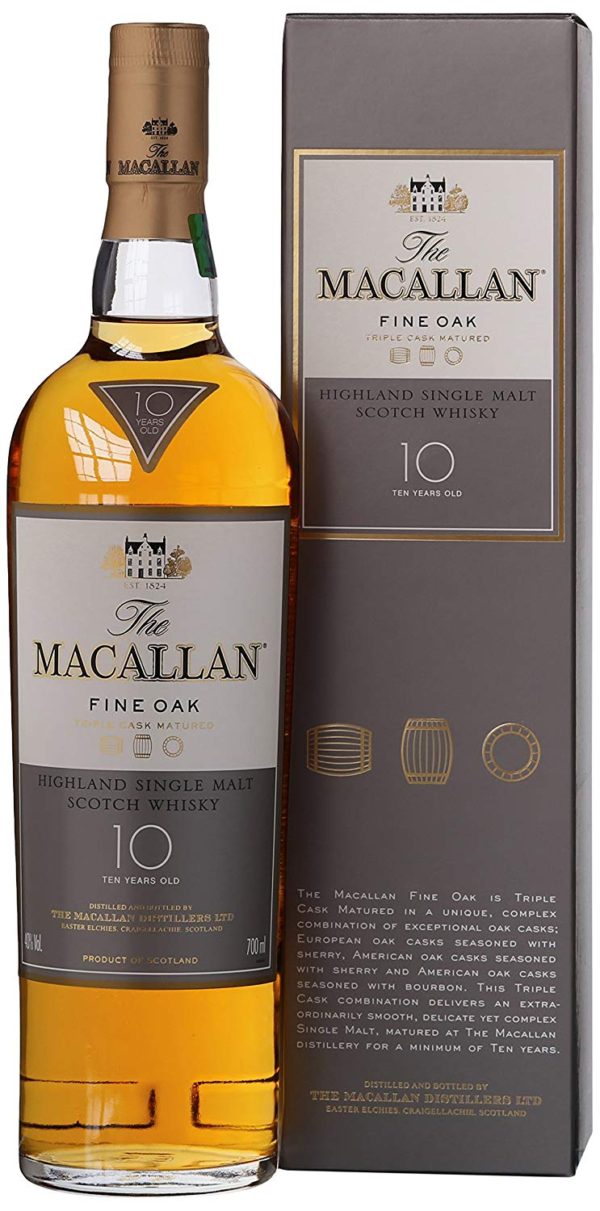 Macallan 10 Yo Fine Oak Single Malt Whisky 70 Cl 40 Gb Vanniyom Wine
