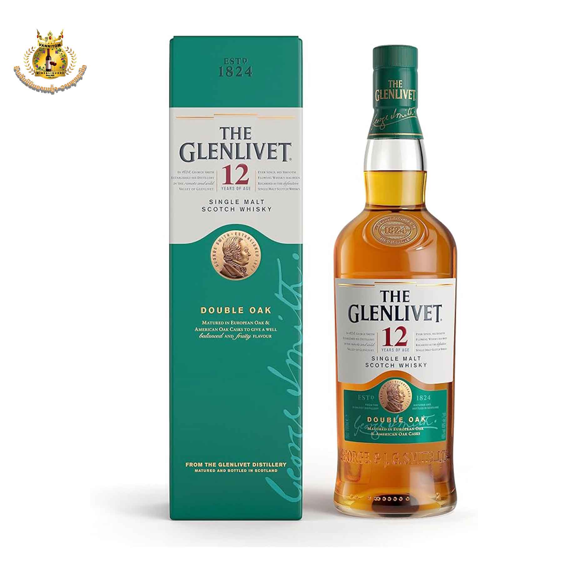 う*さ様 The Glenlivet 12 Years Old 1L Glenlivet 12 yo GB Single Malt Whisky 1L 40% - Vanniyom Wine